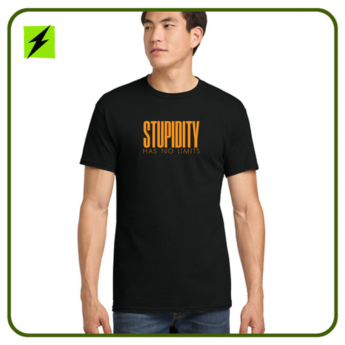 Stupidity Has No Limits - Gildan® Heavy Cotton™ 100% Cotton T-Shirt