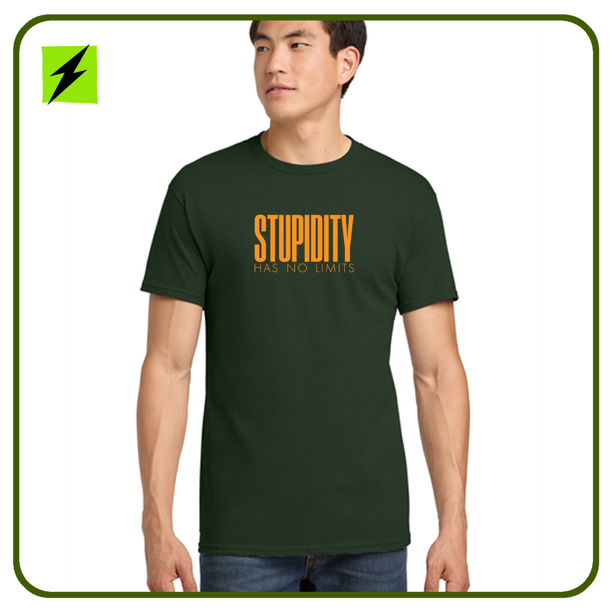 Stupidity Has No Limits - Gildan® Heavy Cotton™ 100% Cotton T-Shirt