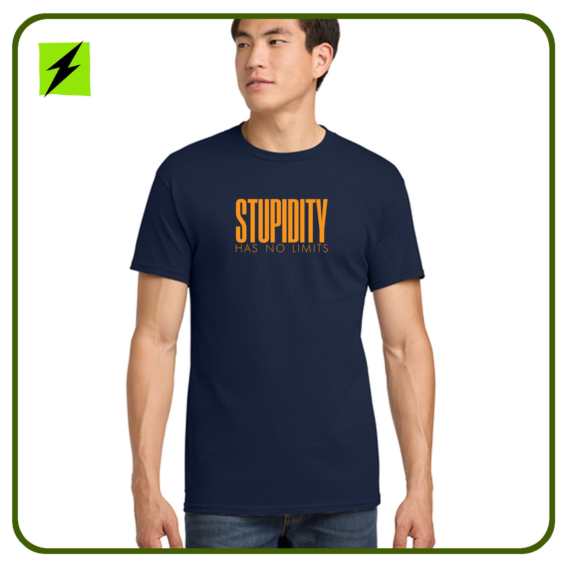 Stupidity Has No Limits - Gildan® Heavy Cotton™ 100% Cotton T-Shirt