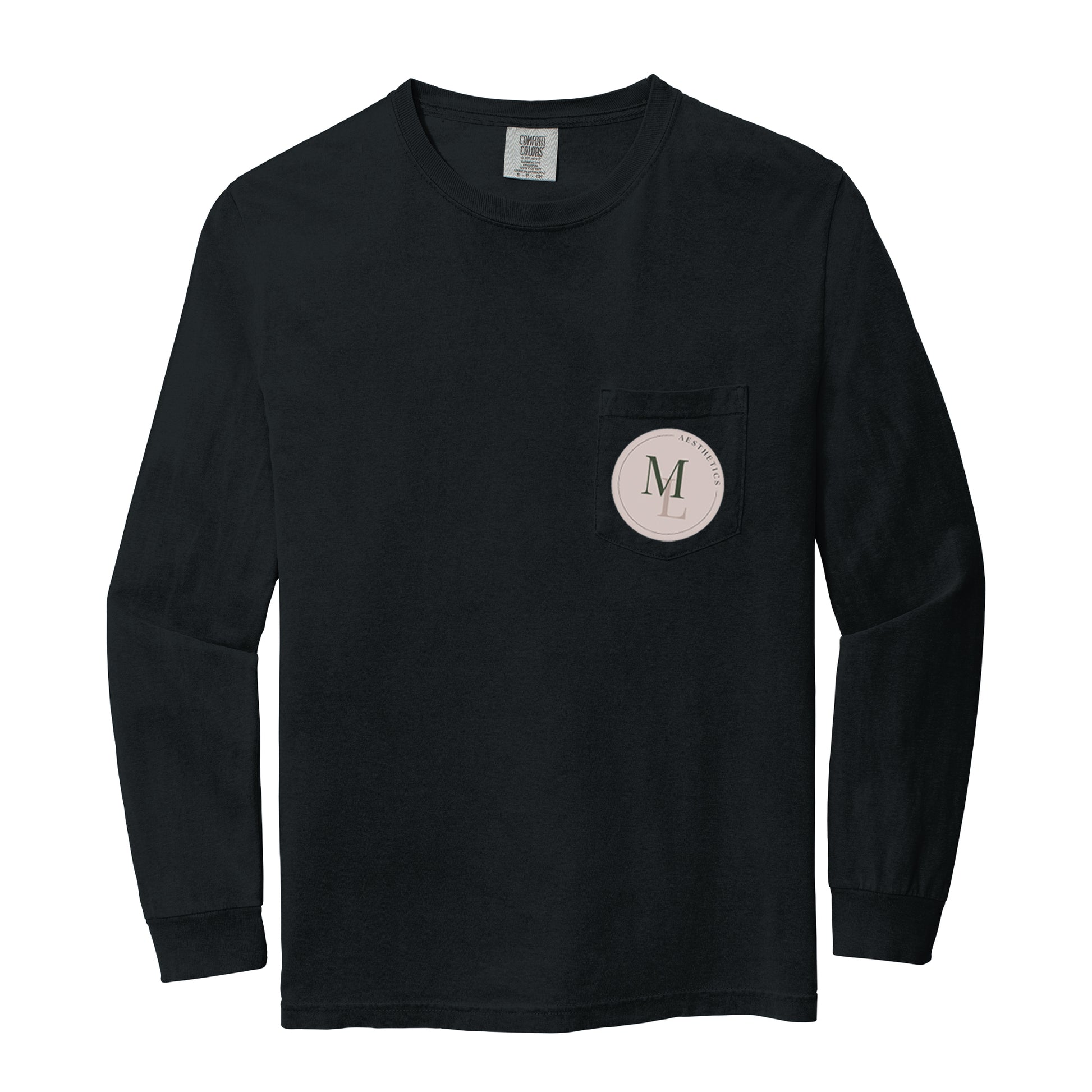 Monroe Lane Aesthetics Comfort Colors® Heavyweight Ring Spun Long Sleeve Pocket Tee
