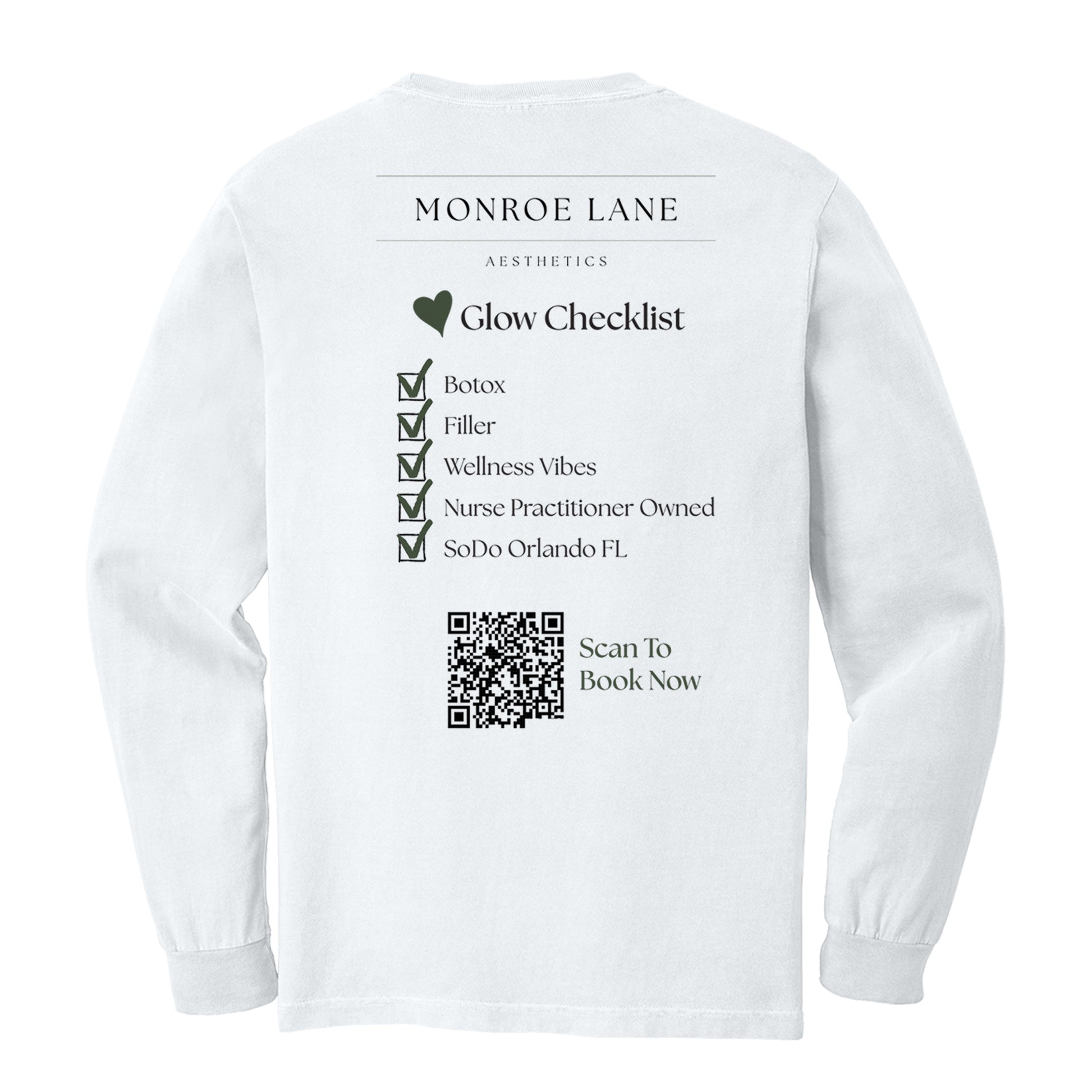Monroe Lane Aesthetics Comfort Colors® Heavyweight Ring Spun Long Sleeve Pocket Tee