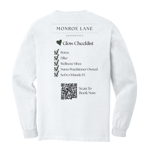 Monroe Lane Aesthetics Comfort Colors® Heavyweight Ring Spun Long Sleeve Pocket Tee