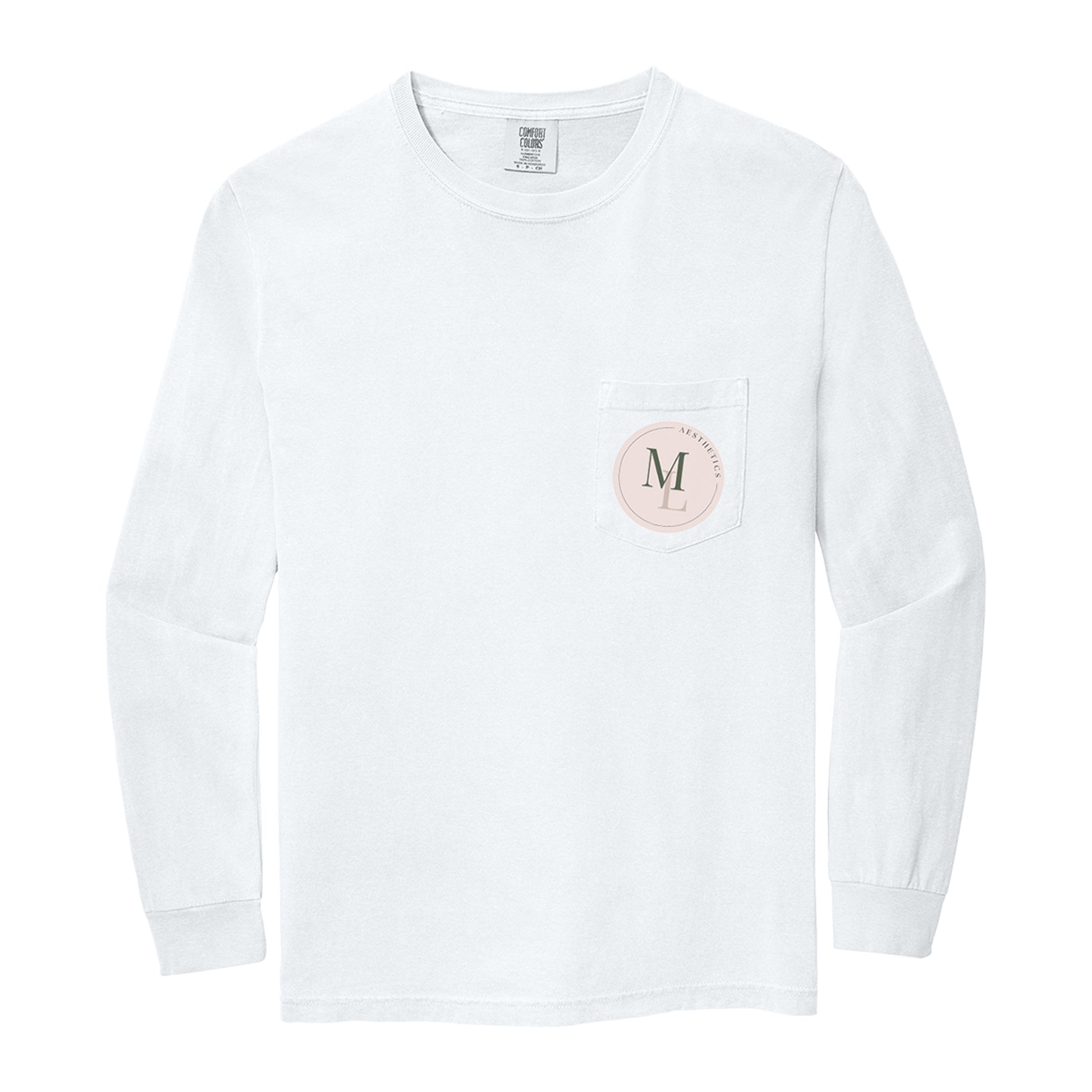 Monroe Lane Aesthetics Comfort Colors® Heavyweight Ring Spun Long Sleeve Pocket Tee